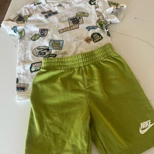Nike 4t tshirt short set